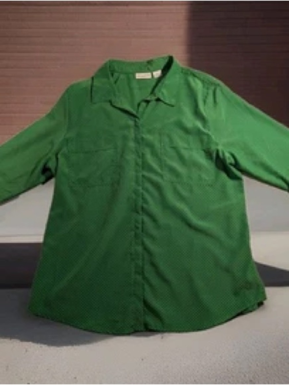 Women’s Green Button-Up Liz Claiborne Shirt